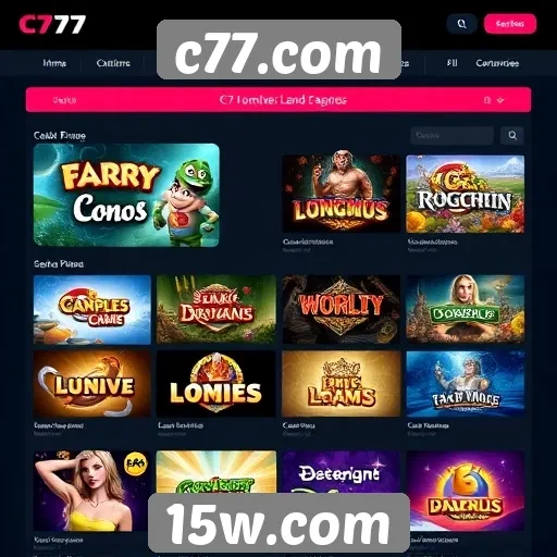 c77.com lança novos jogos em plataforma digital